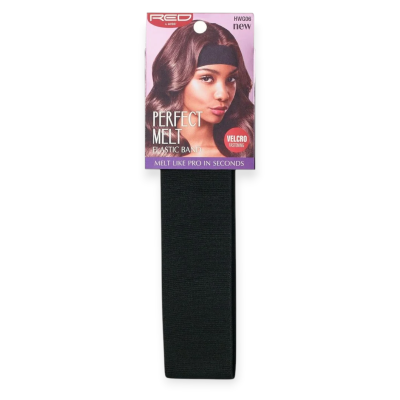 RED BY KISS ELASTIC WIG BAND 1 1/8" BLACK