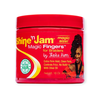 SHINE-N-JAM MAGIC FINGERS GEL FOR BRAIDS 16 OZ
