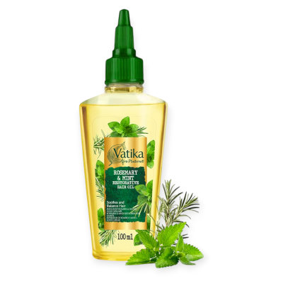 DABUR VATIKA AFRO NATURALS ROSEMARY MINT HAIR OIL 100ML