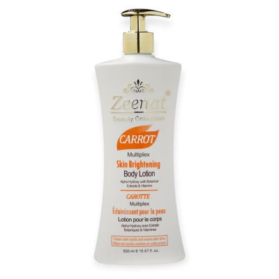 ZEENAT CARROT MULTIPLEX SKIN BRIGHTENING BODY LOTION 500ML