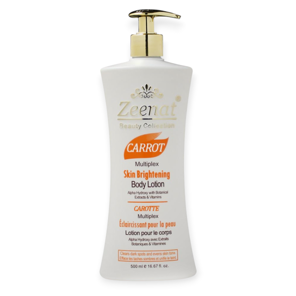 ZEENAT CARROT MULTIPLEX SKIN BRIGHTENING BODY LOTION 500ML
